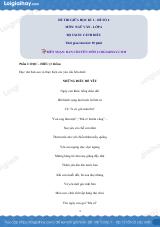 Đề thi giữa kì 1 Văn 6 Cánh diều - Đề số 4